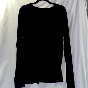 Saturdays New York City linen pullover- black